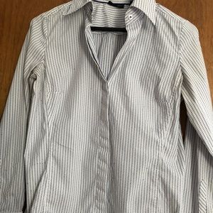 Women’s Blue dotted stripe blouse